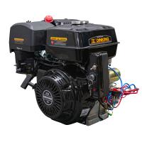 Двигатель Dinking DK190FE-S (15лс, праймер, электростартер, объем 420сс, катушка освещения 12V 100W, 25мм вал тип S, датчик масла, выхлопной патрубок)