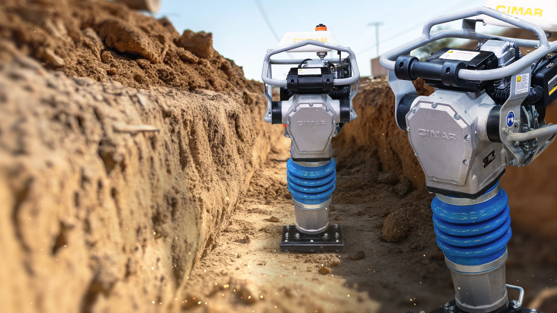 Вибротрамбовка CIMAR ECT-73P-2A: Эффективное уплотнение грунта для любых задач