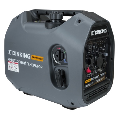 Генератор бензиновый инверторный Dinking DK3300iC (3,3кВт, 230В/50Гц, DK164F/P-2, бак 4л.)