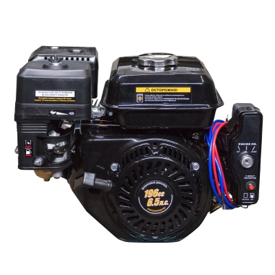 Двигатель Dinking DK168FE-1-C (0,8А) (6,5лс, 20мм вал, электростартер, датчик масла, катушка 0,8А)