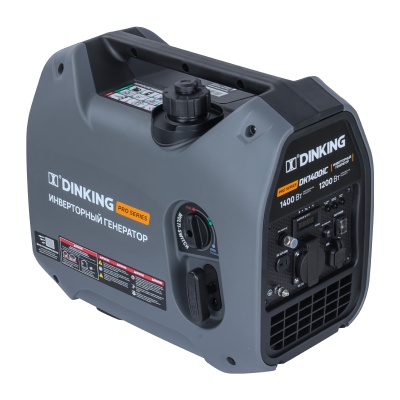 Генератор бензиновый инверторный Dinking DK1400iC (1,4 кВт, 230В/50 Гц, DK 145F/P-1, бак 2.5л)