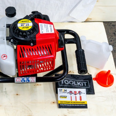 Мотобур STEM Techno SEA-2200-2 (бензиновый, 2,2 (3) кВт (л.с)) Мотобур STEM Techno SEA-2200-2 (бензиновый, 2,2 (3) кВт (л.с))