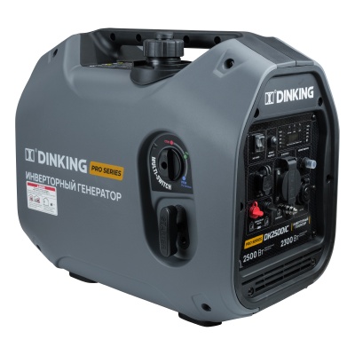 Генератор бензиновый инверторный Dinking DK2500iC (2.5кВт, 230В/50Гц, DK164F/P-2, бак 4л.)