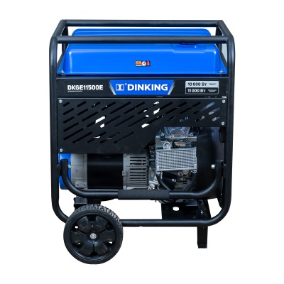 Генератор бензиновый Dinking DKGE11500E (11кВт, 230В/50Гц, электростартер, колёса)