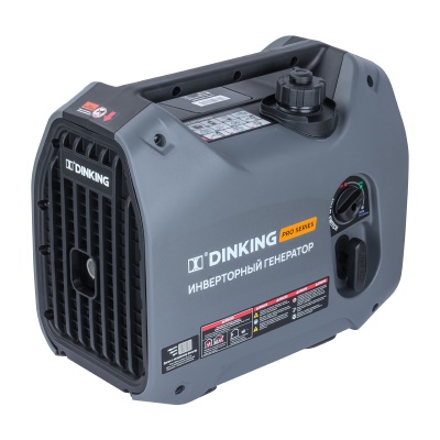 Генератор бензиновый инверторный Dinking DK1400iC (1,4 кВт, 230В/50 Гц, DK 145F/P-1, бак 2.5л)